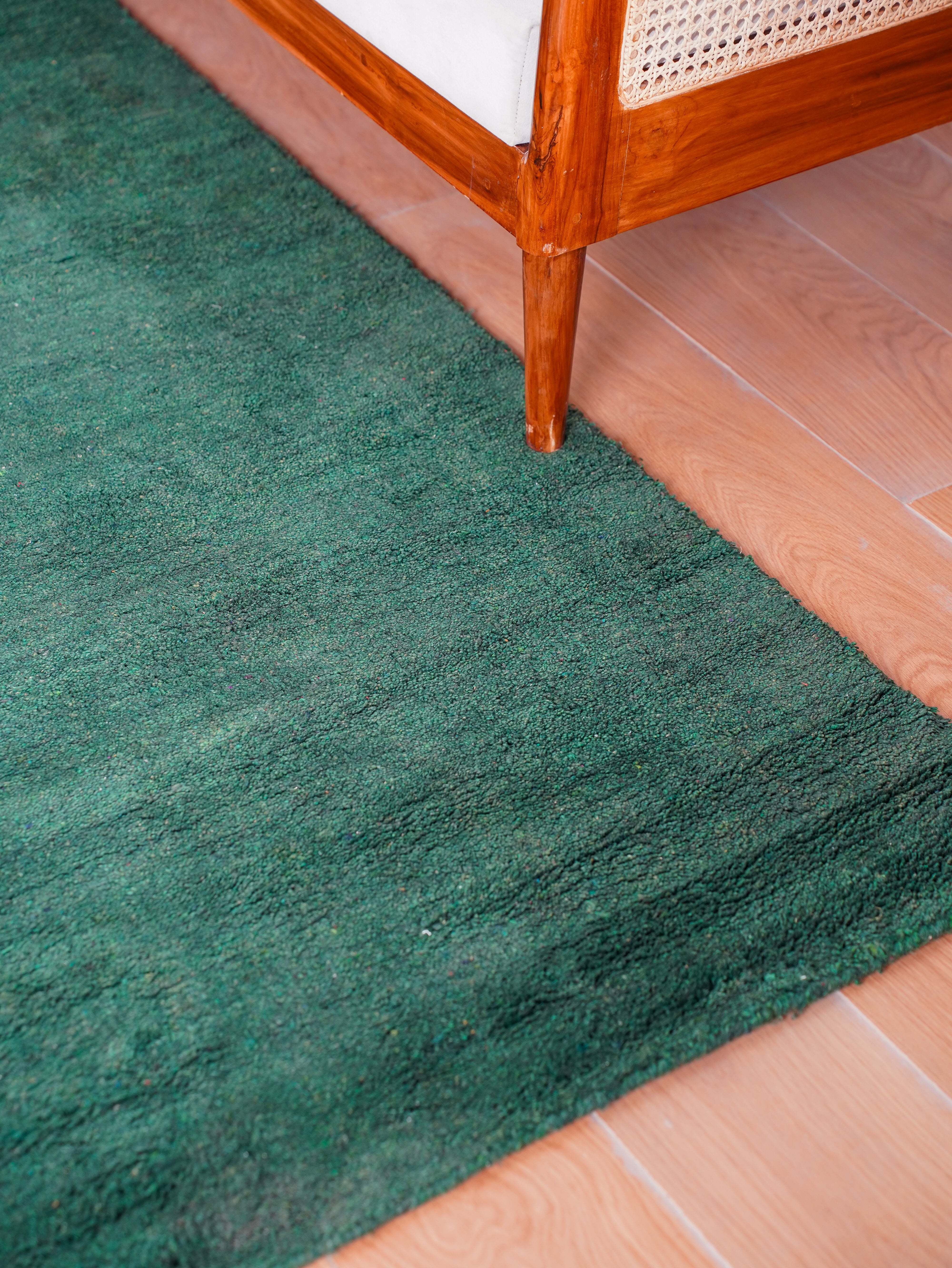 Dual Tone Hand Knotted Silk & Wool Rug