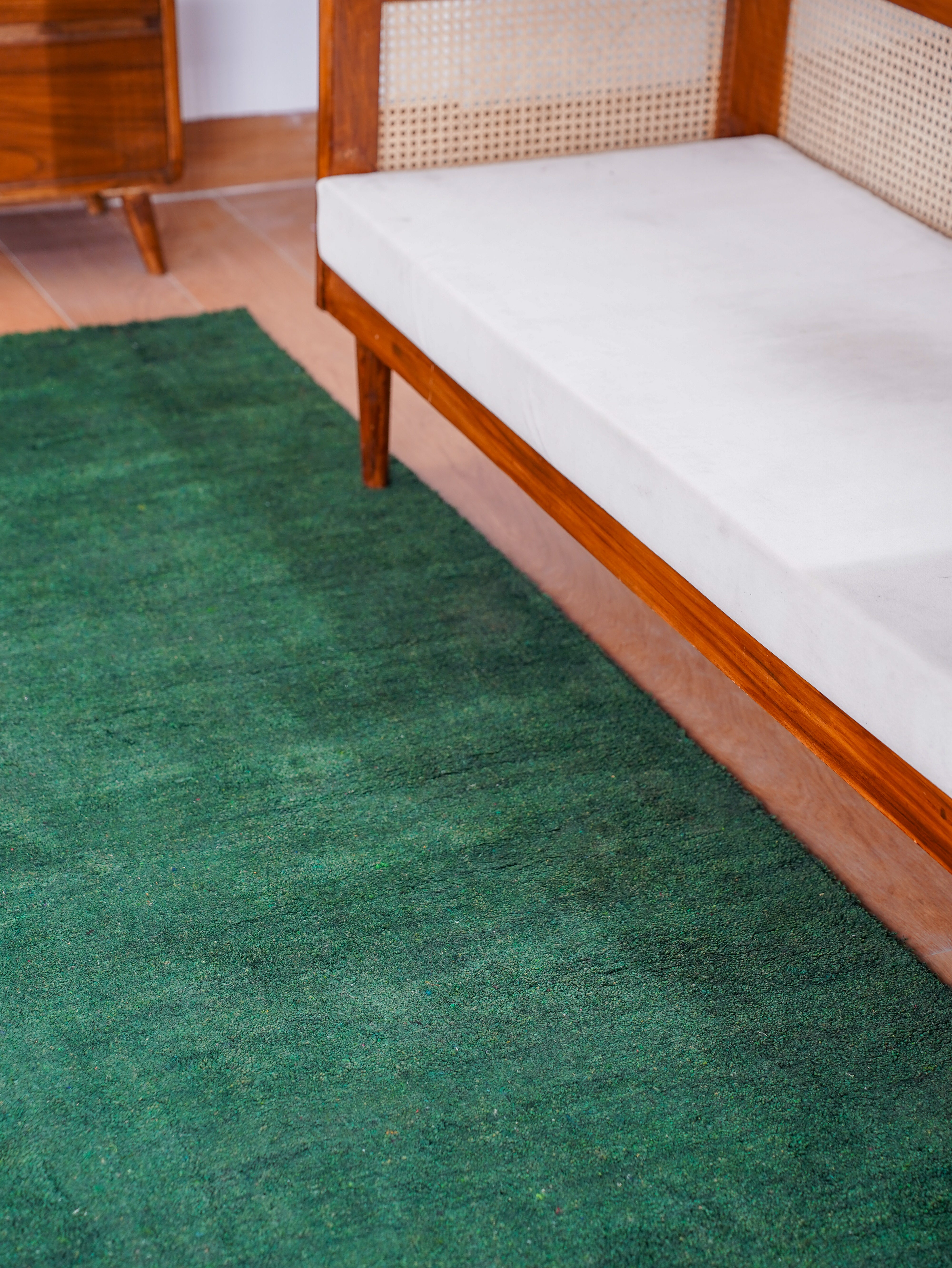 Dual Tone Hand Knotted Silk & Wool Rug