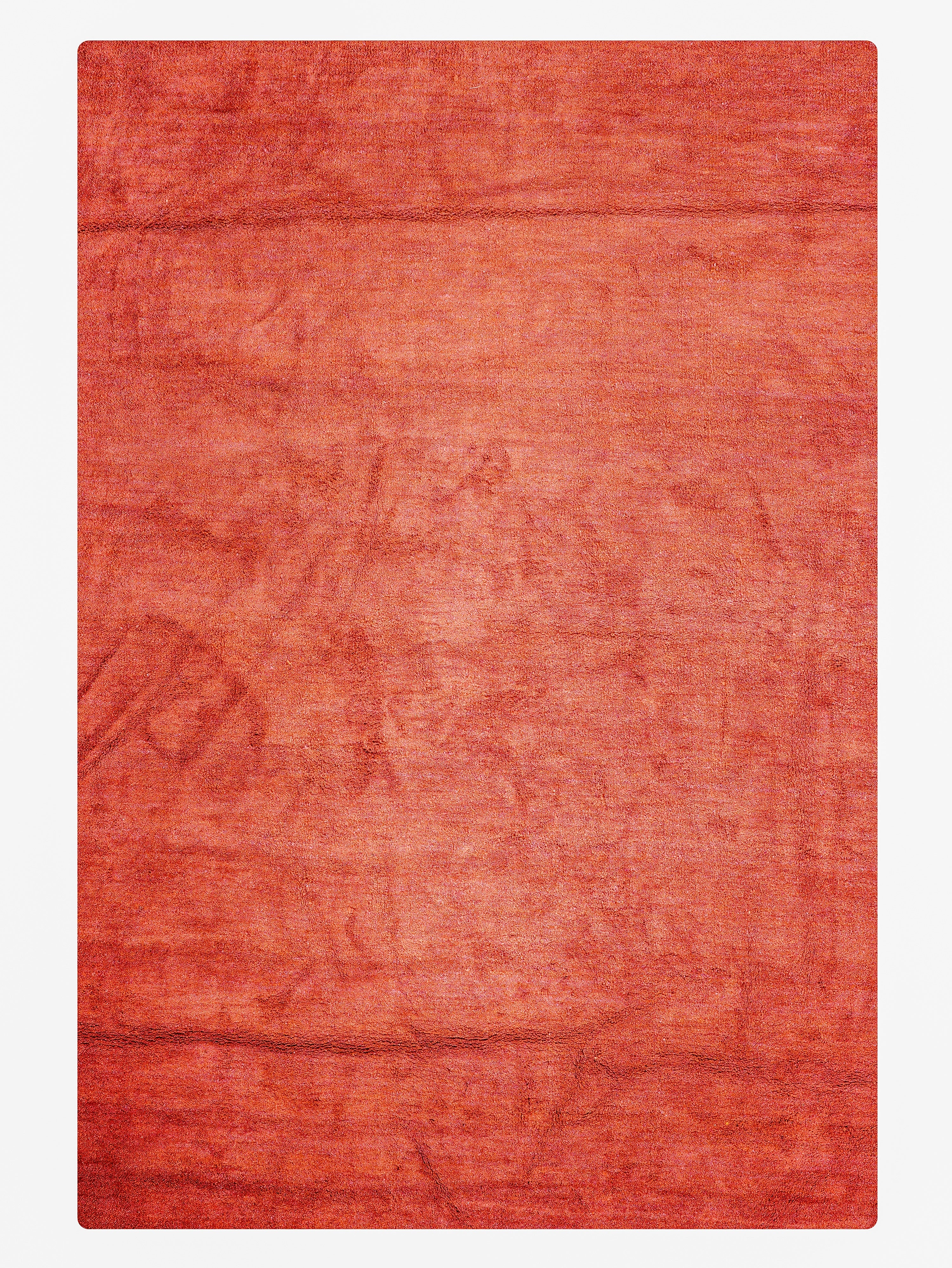 Dual Tone Hand Knotted Silk & Wool Rug