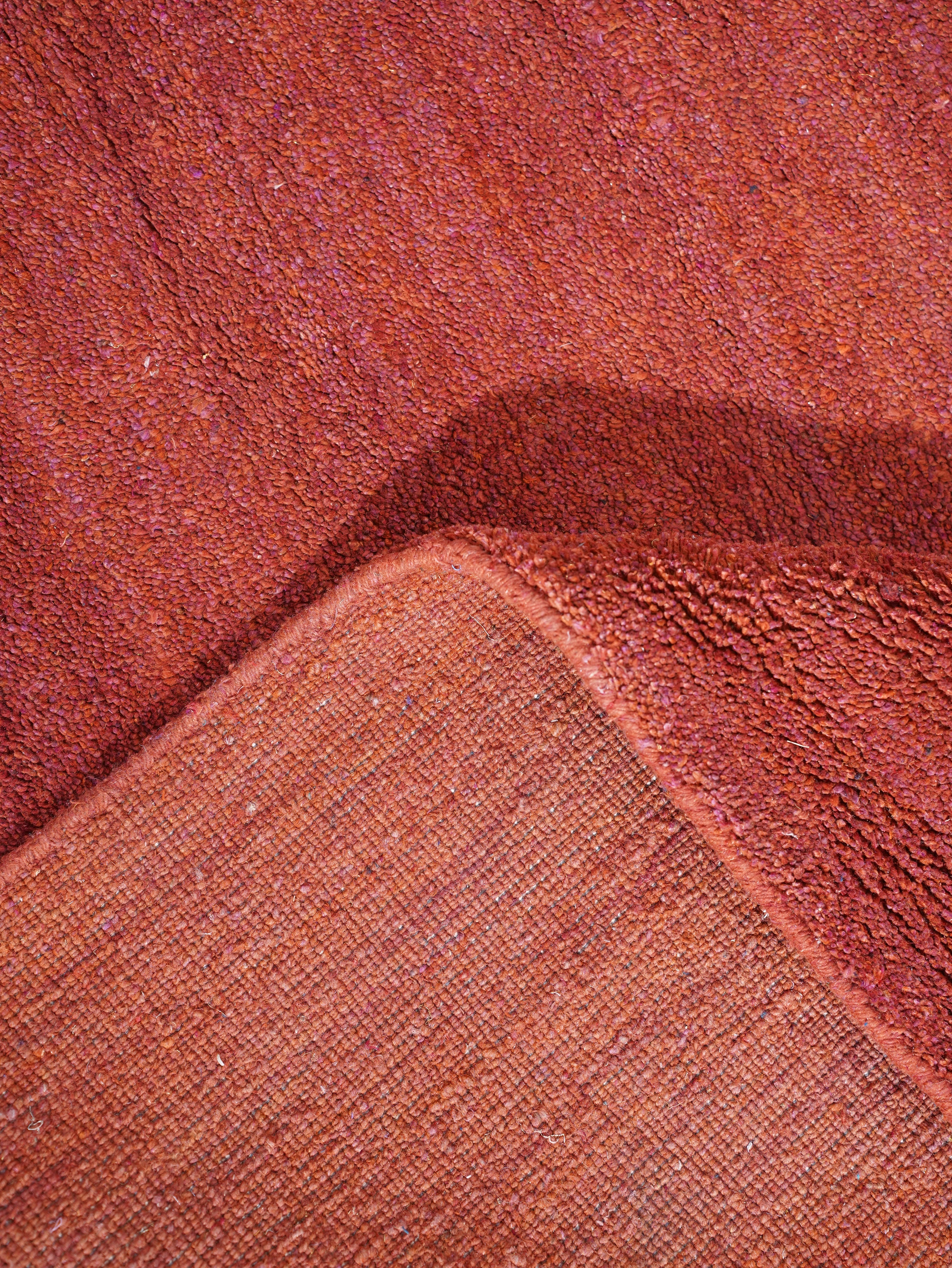 Dual Tone Hand Knotted Silk & Wool Rug