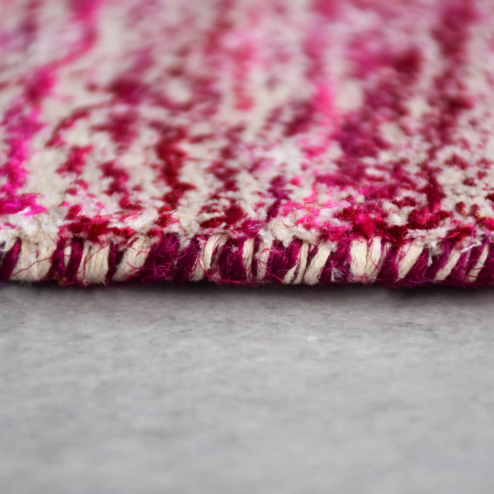 Dual Tone Hand Knotted Wool & Silk Rug