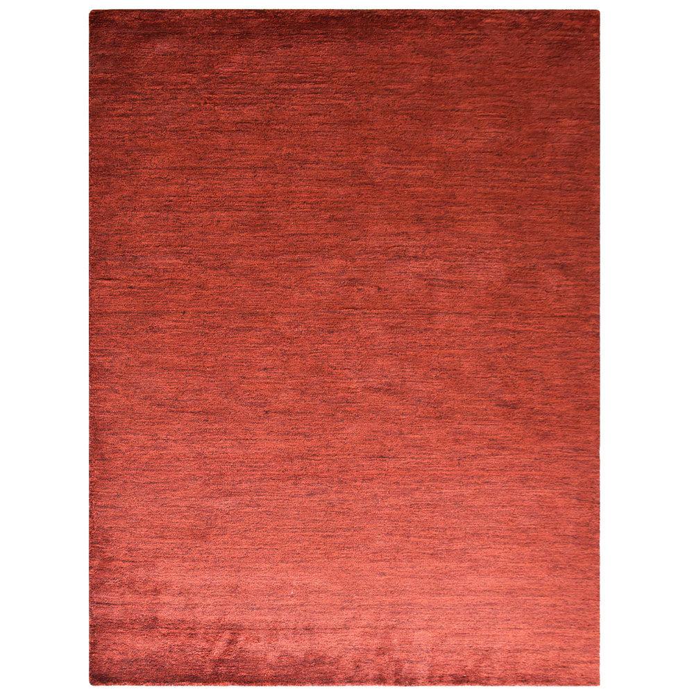 Dual Tone Hand Knotted Wool & Silk Rug