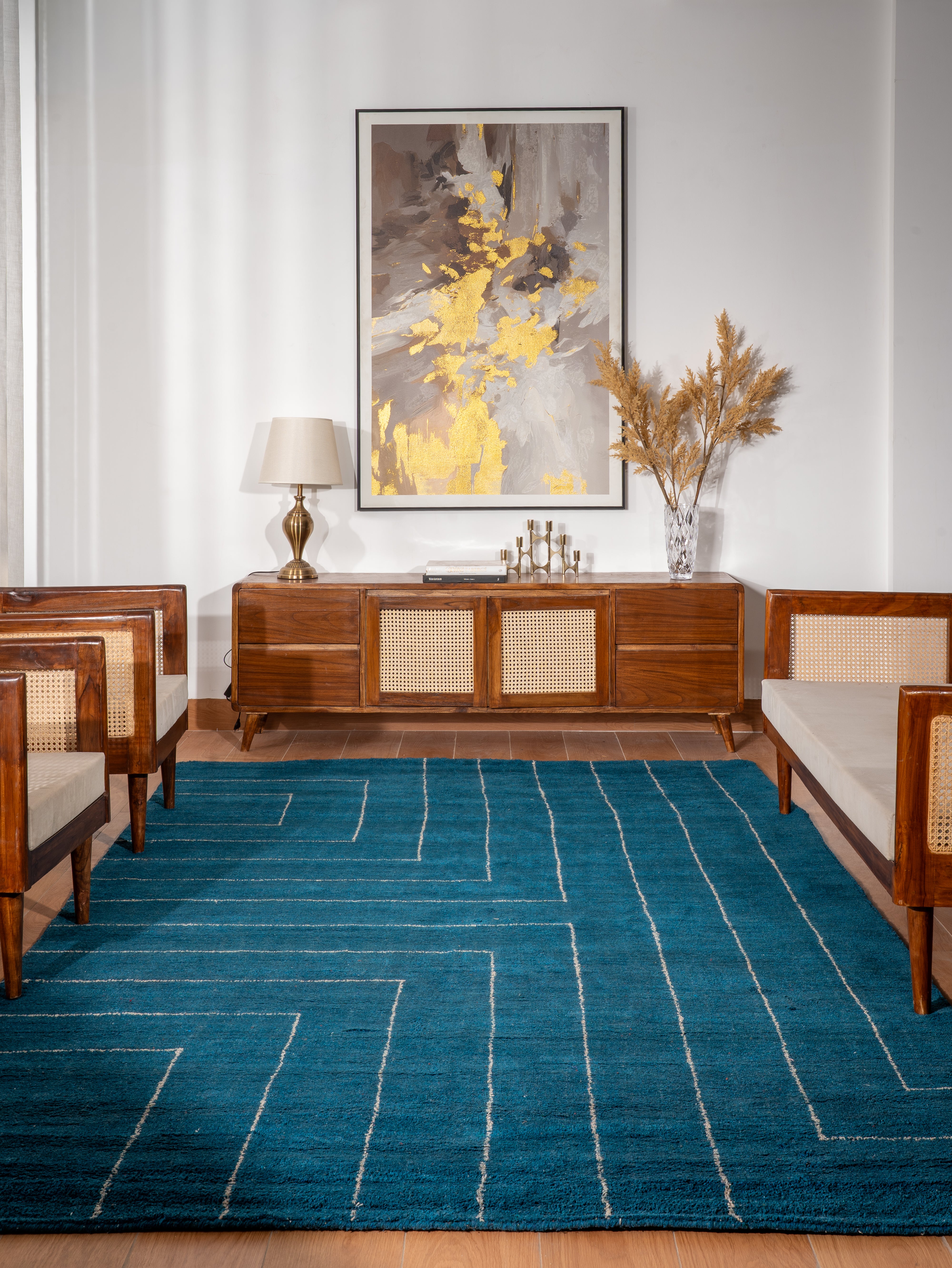 Tansen Hand Knotted Silk & Wool Rug