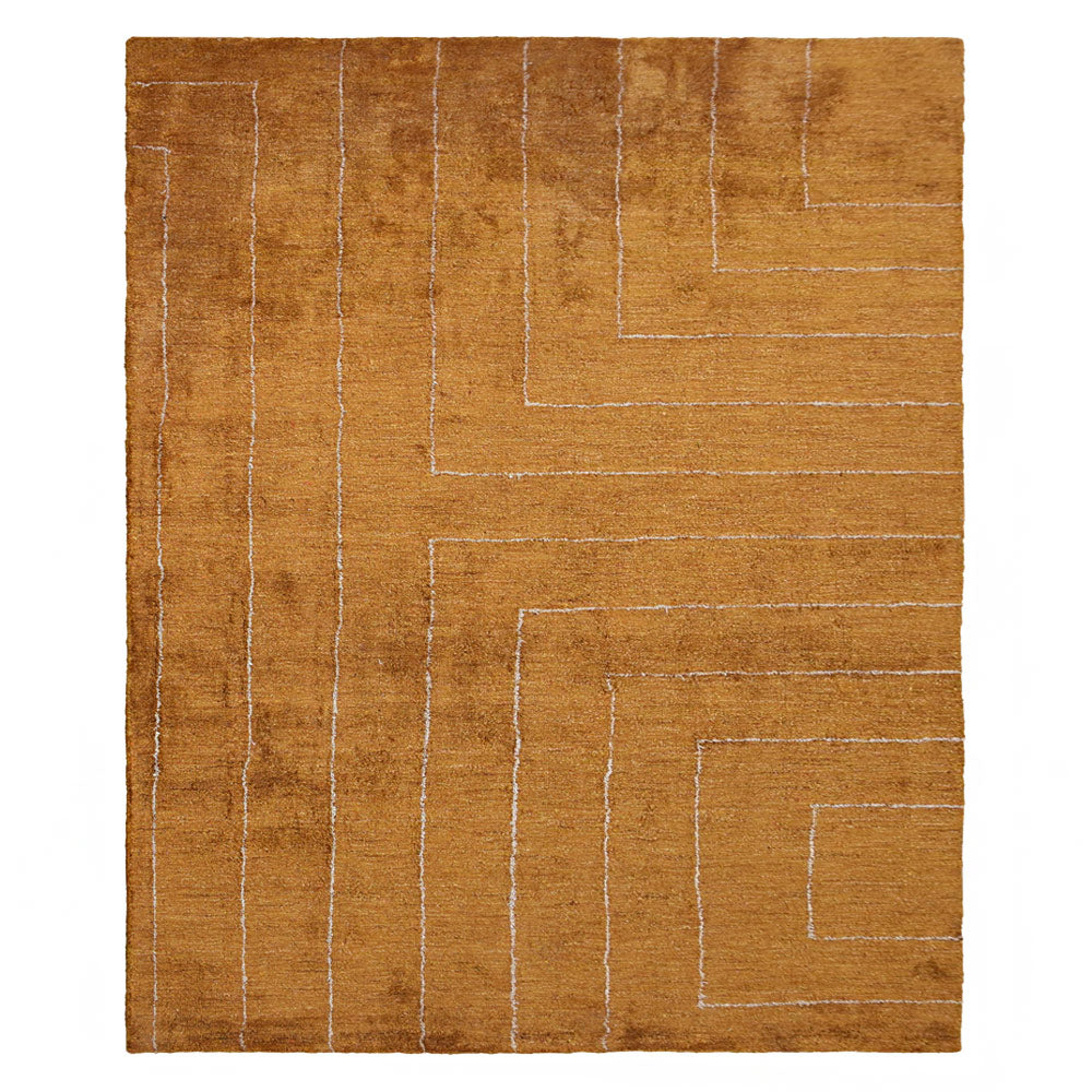 Tansen Hand Knotted Silk & Wool Rug