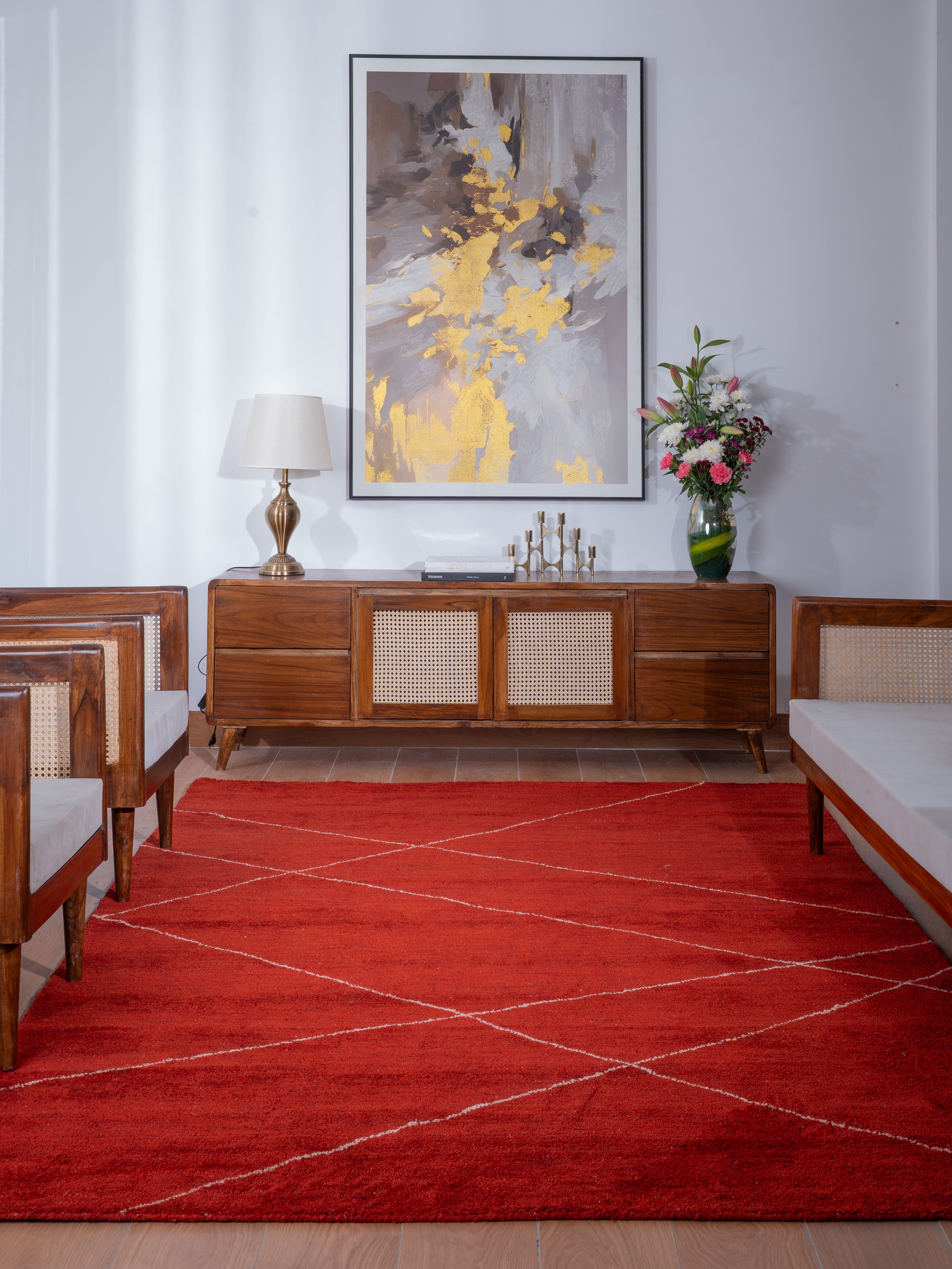 Mysuru Hand Knotted Silk & Wool Area Rug