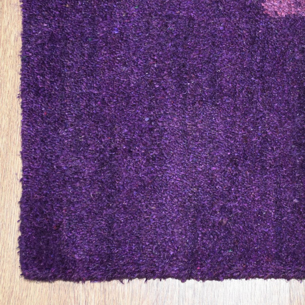 Frame Hand Knotted Silk & Wool Area Rug
