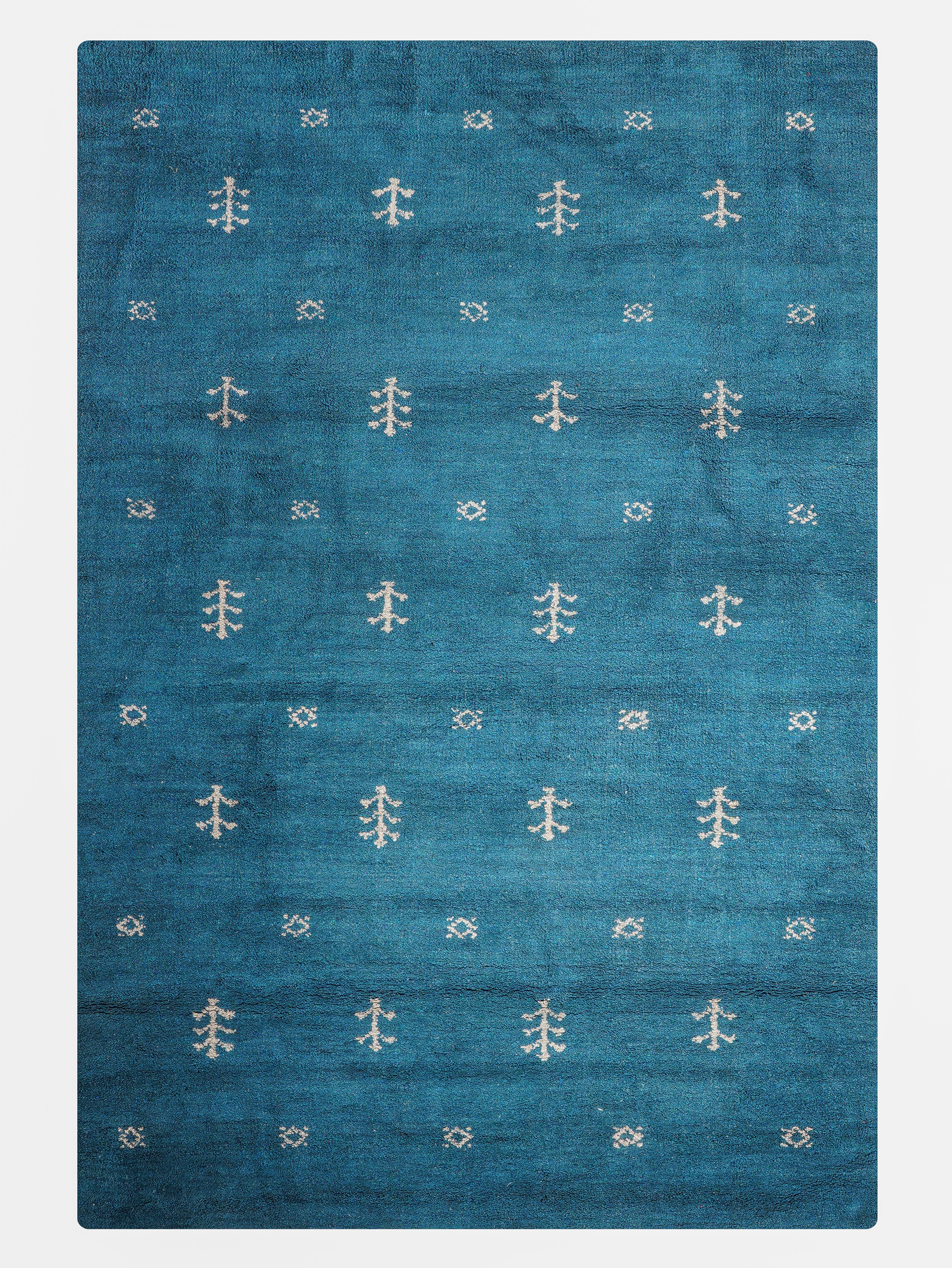 Iver Hand Knotted Silk & Wool Green Area Rug