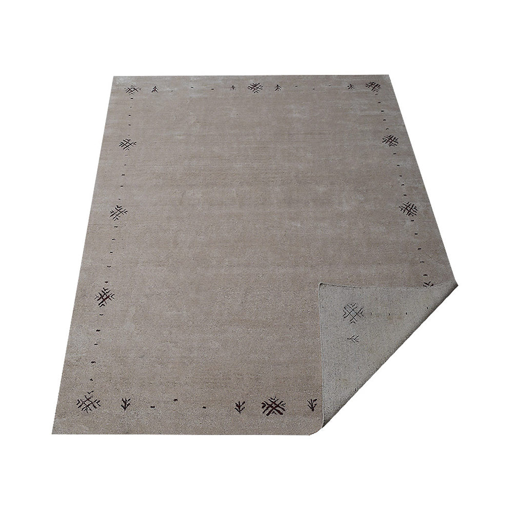 Neil Hand Knotted Silk & Wool Beige Area Rug