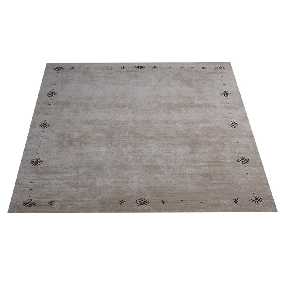 Neil Hand Knotted Silk & Wool Beige Area Rug