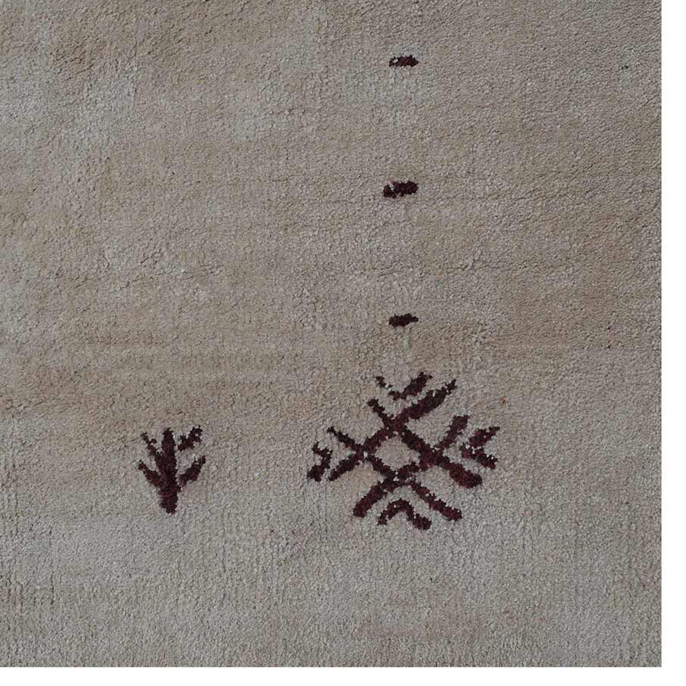 Neil Hand Knotted Silk & Wool Beige Area Rug