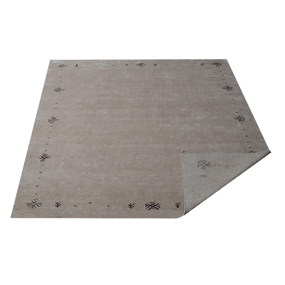 Neil Hand Knotted Silk & Wool Beige Area Rug