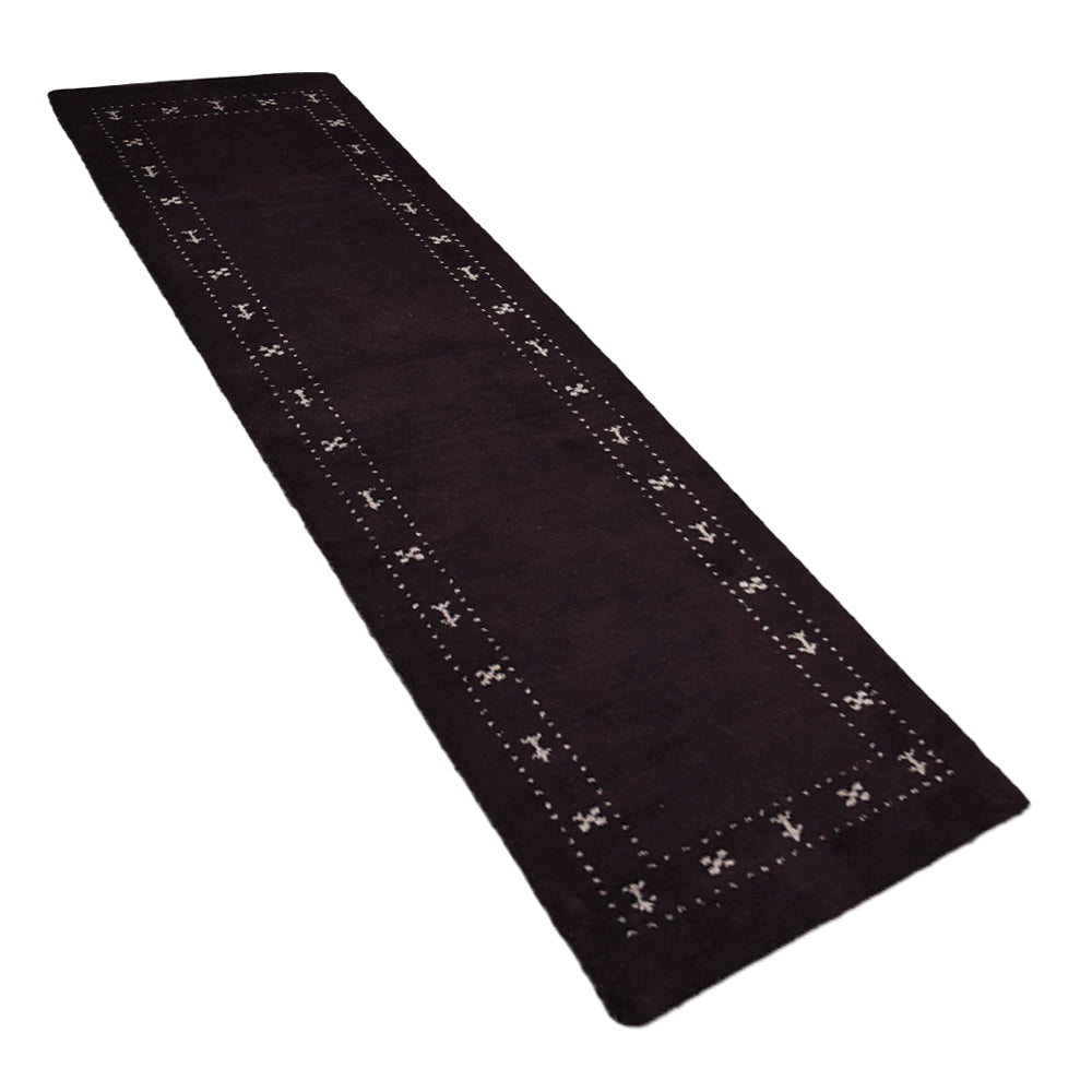 Fia Hand Knotted Silk & Wool Brown Area Rug