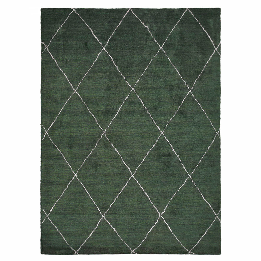 Lila Hand Knotted Loom Silk & Wool Area Rug