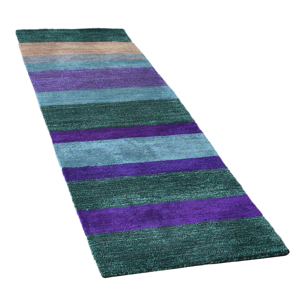 Halston Hand Knotted Loom Silk Mix Area Rug