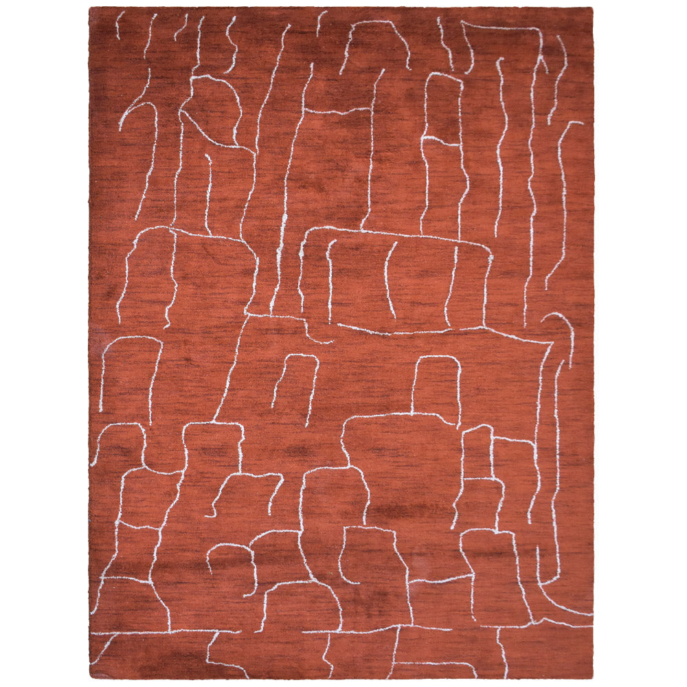 Gage Hand Knotted Silk & Wool Area Rug