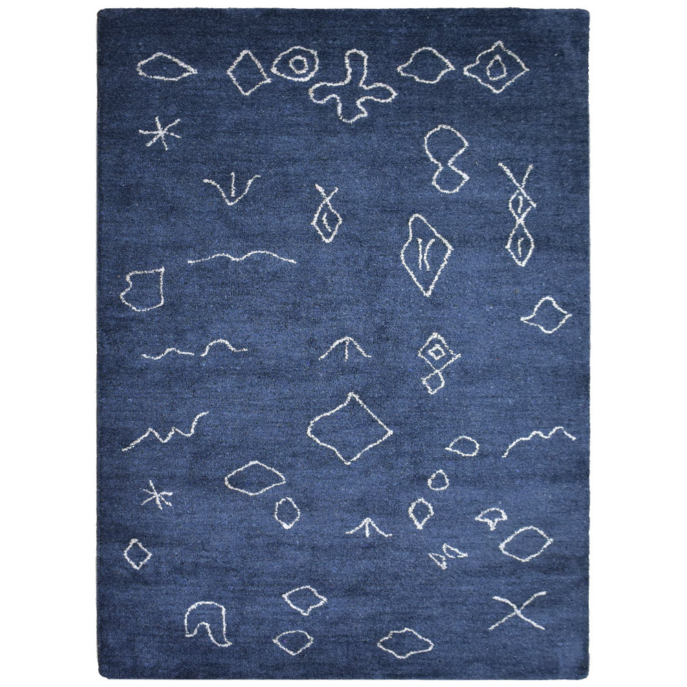 Ava Hand Knotted Silk & Wool Area Rug