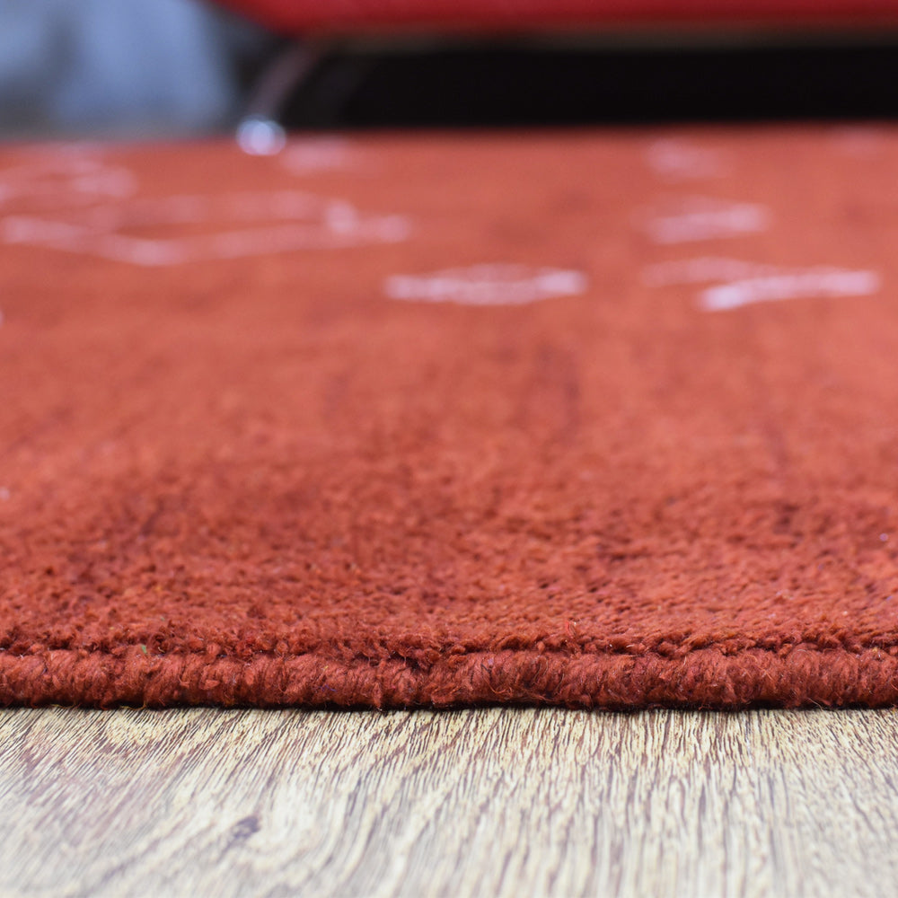 Ava Hand Knotted Silk & Wool Area Rug