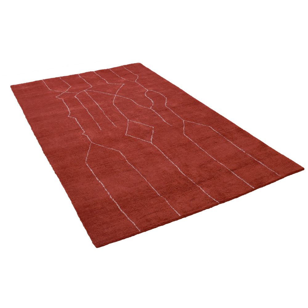 Thal Hand Knotted Silk & Wool Area Rug