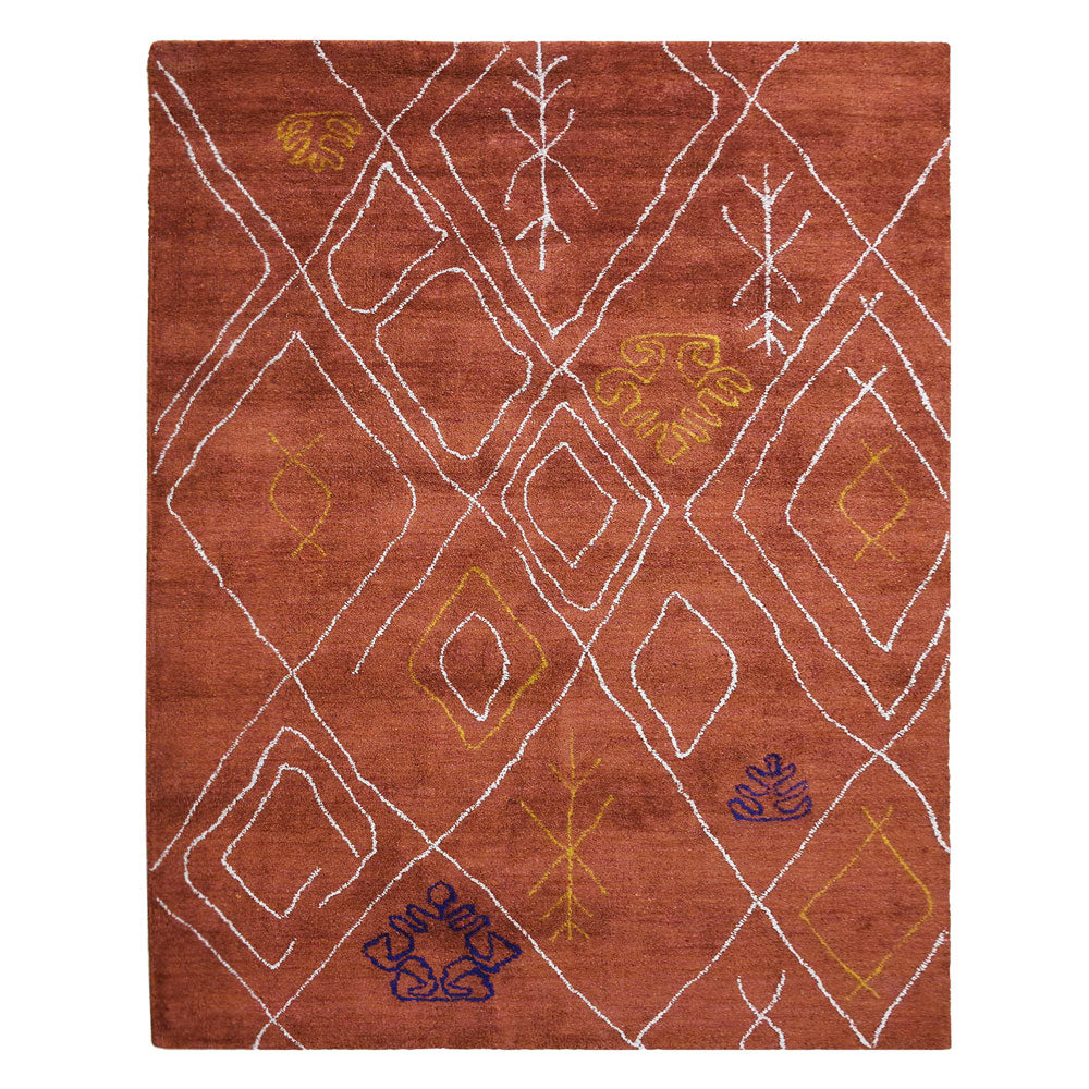 Niseko Hand Knotted Loom Silk Mix Area Rug