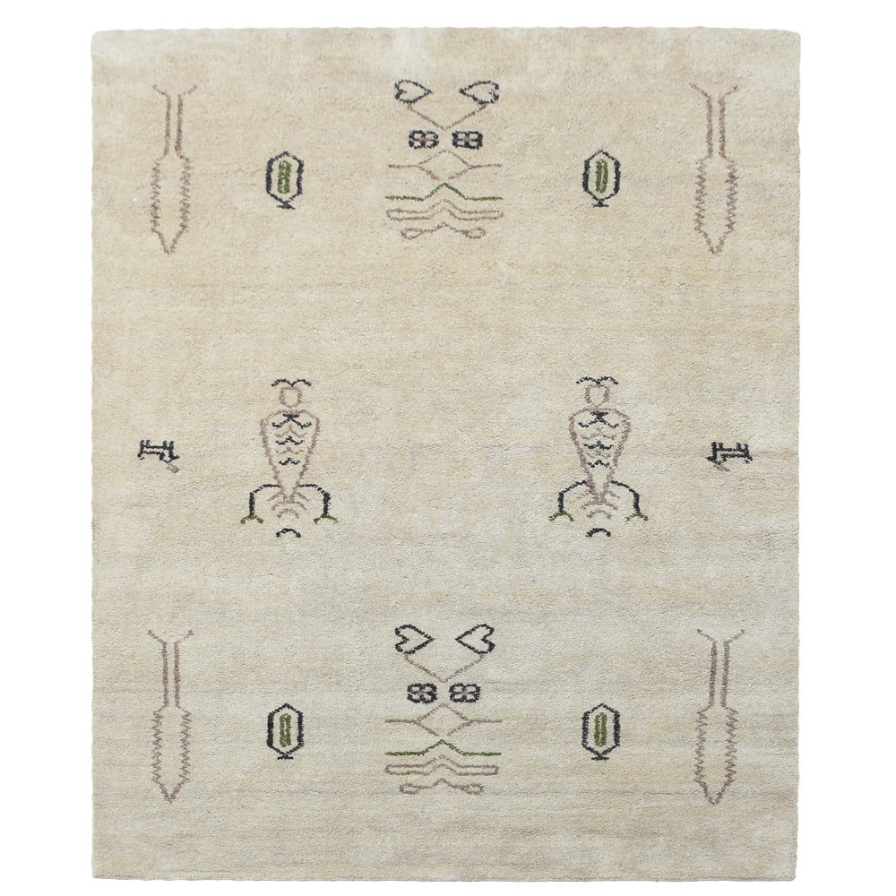 Nola Hand Knotted Silk & Wool Rug