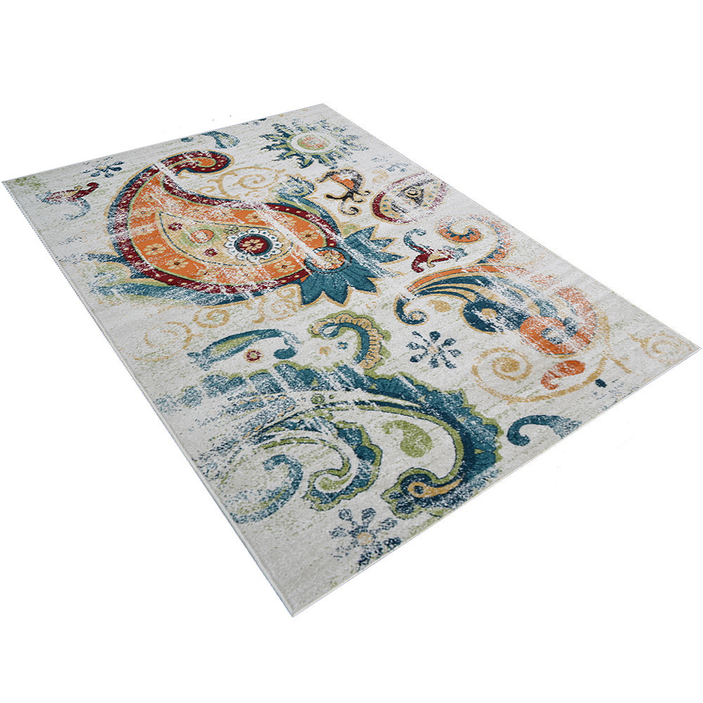 Dhara Machine Woven Heatset Polypropylene Area Rug