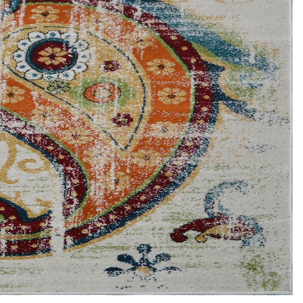 Dhara Machine Woven Heatset Polypropylene Area Rug