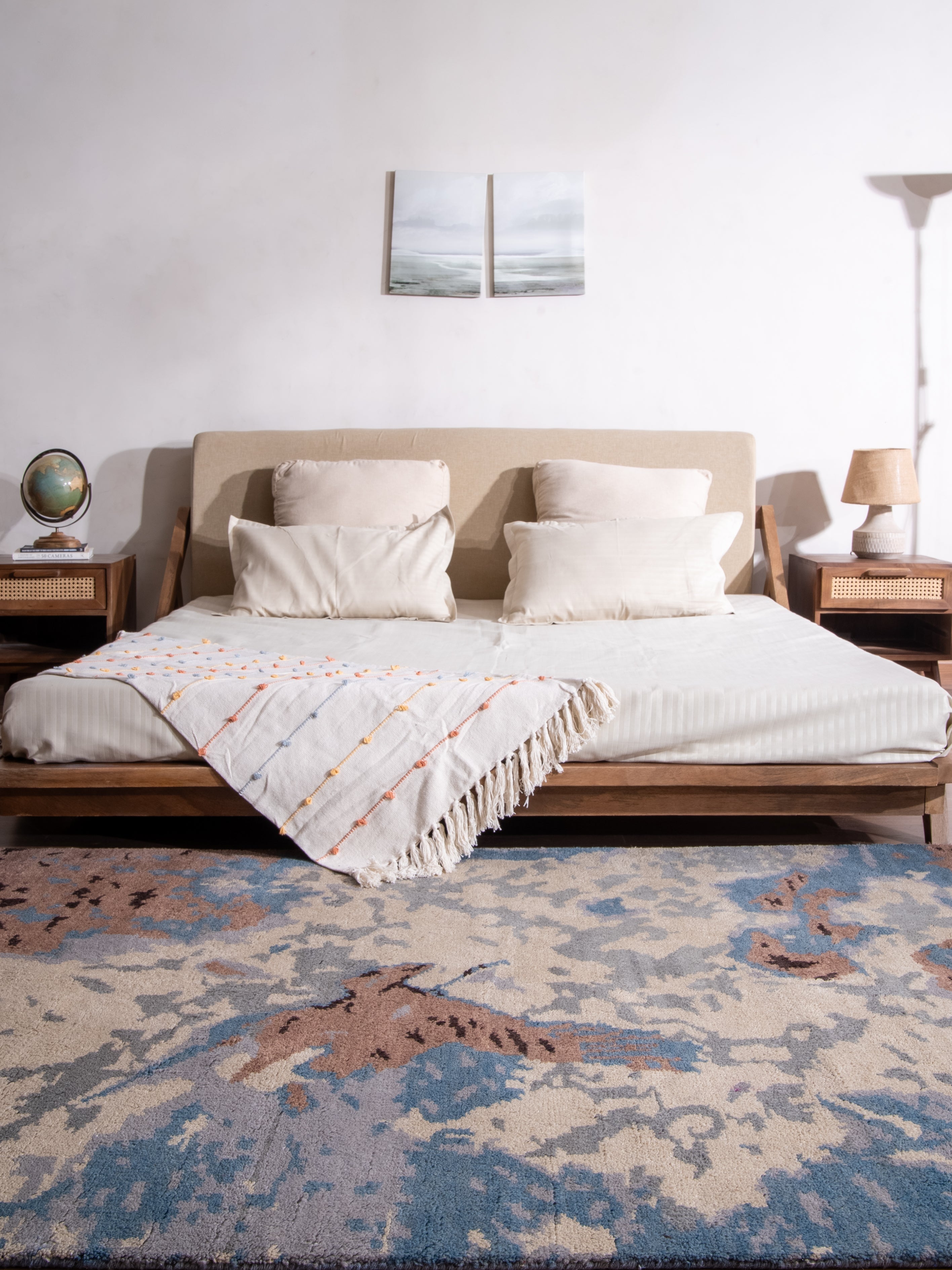 Ethereal Hand Knotted Wool Area Rug