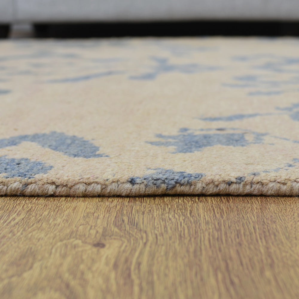 Bleu Hand Knotted Wool Rug