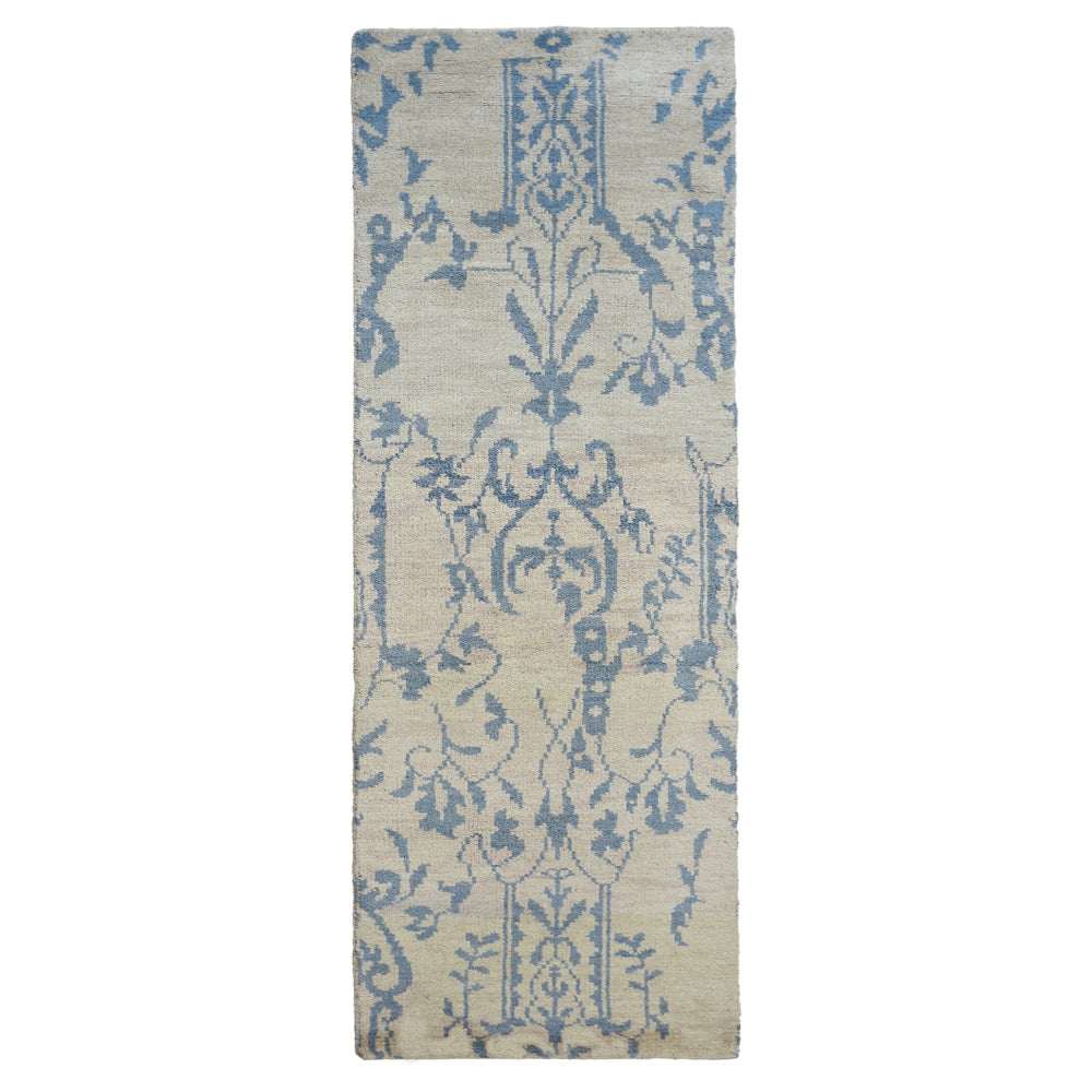 Bleu Hand Knotted Wool Rug