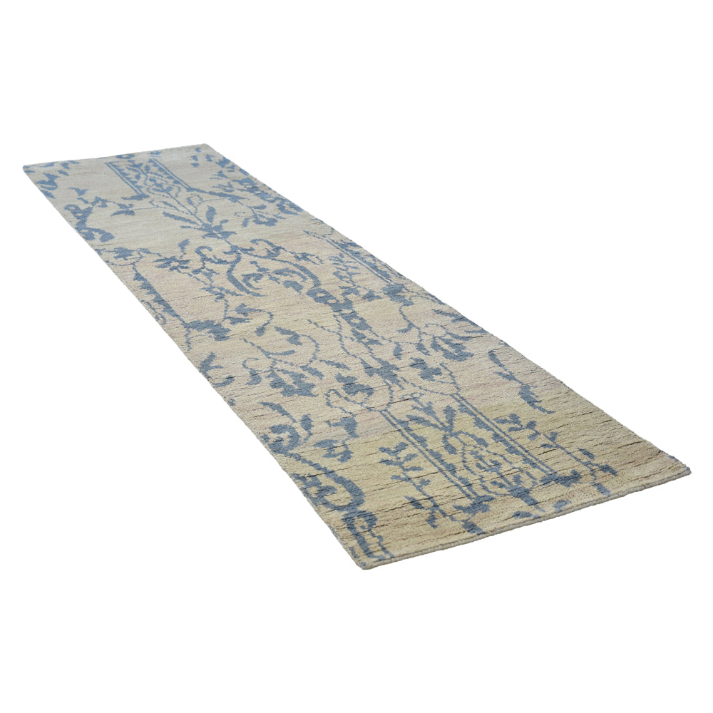 Bleu Hand Knotted Wool Rug