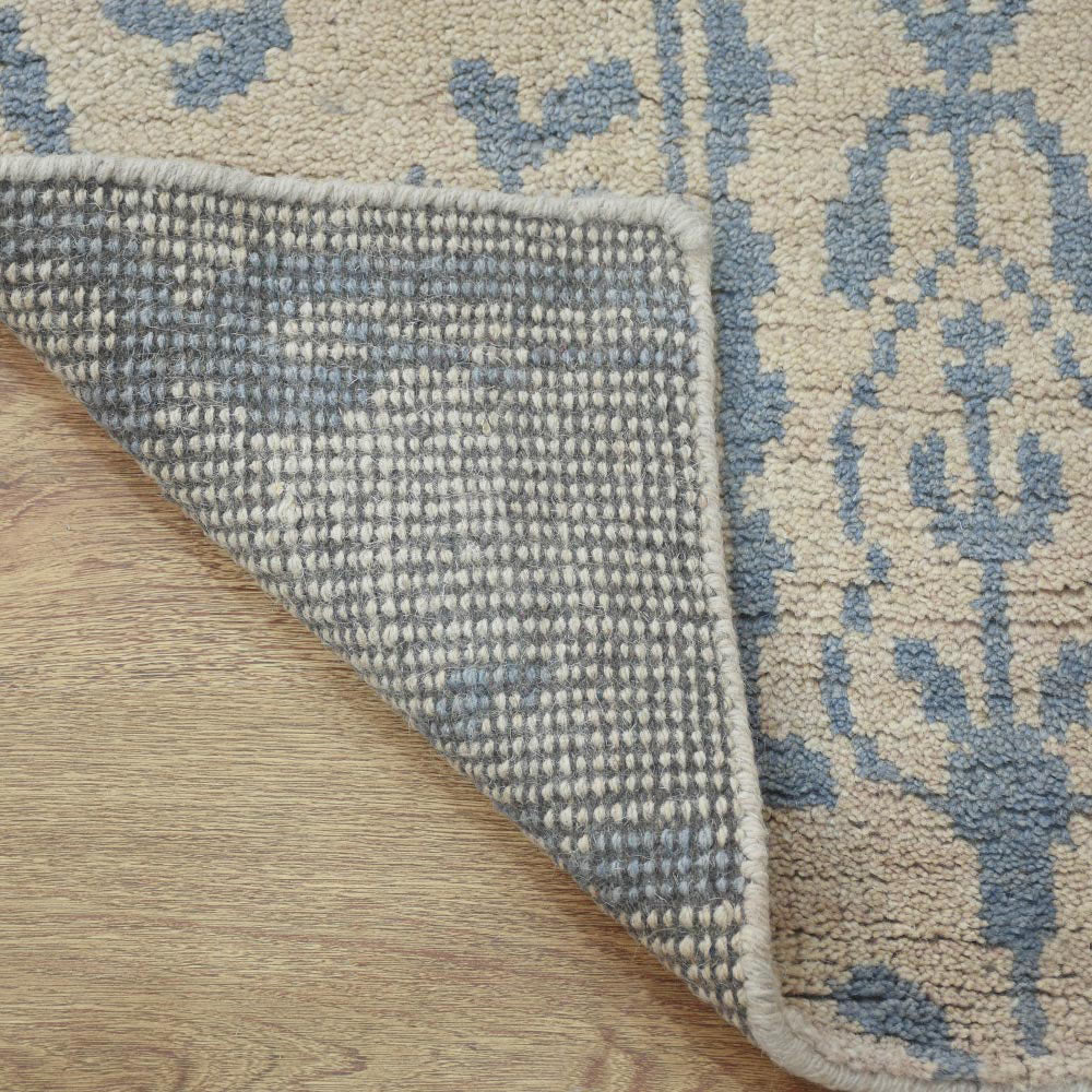 Bleu Hand Knotted Wool Rug