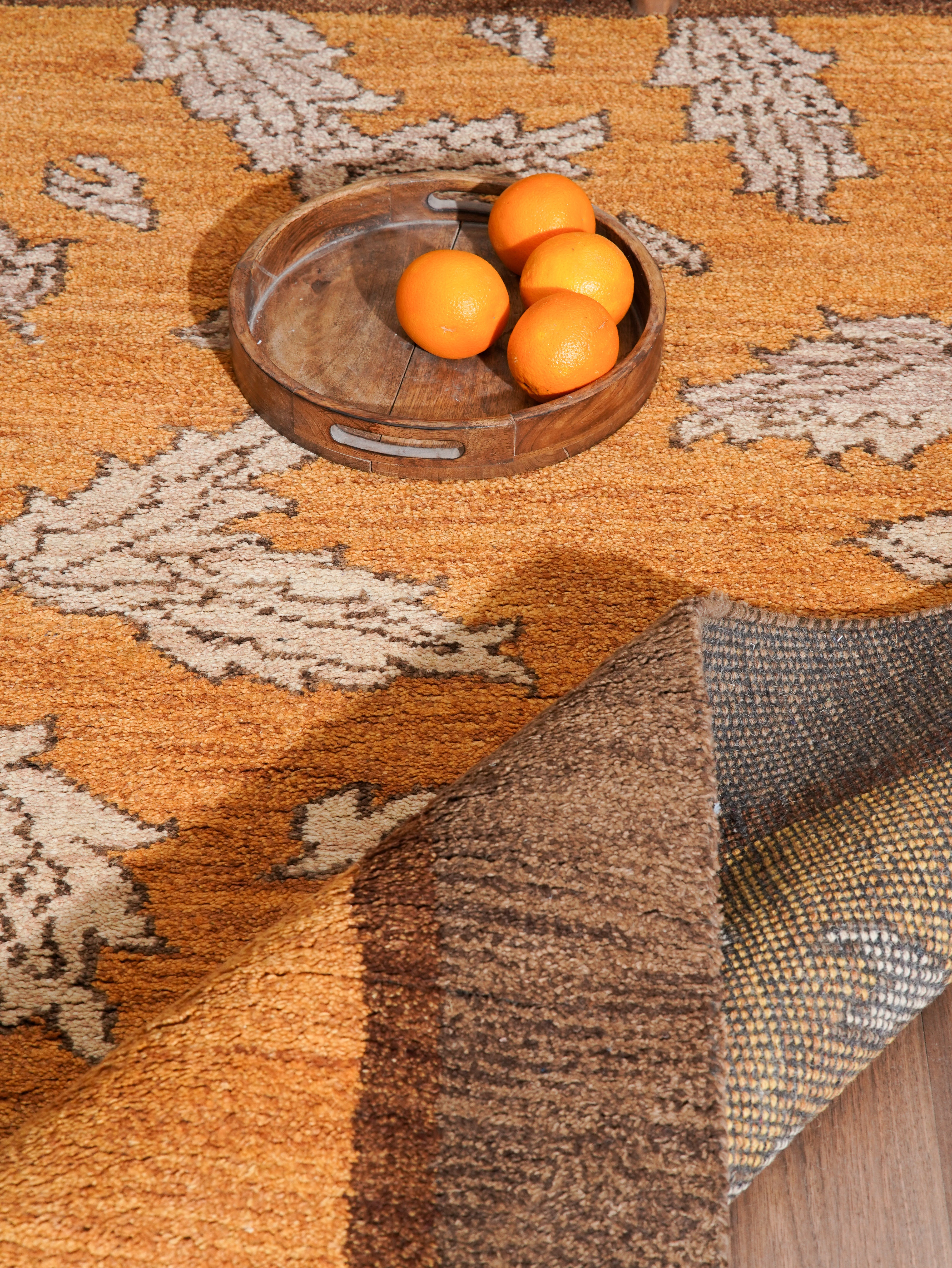 Eklavya Hand Knotted Wool Area Rug