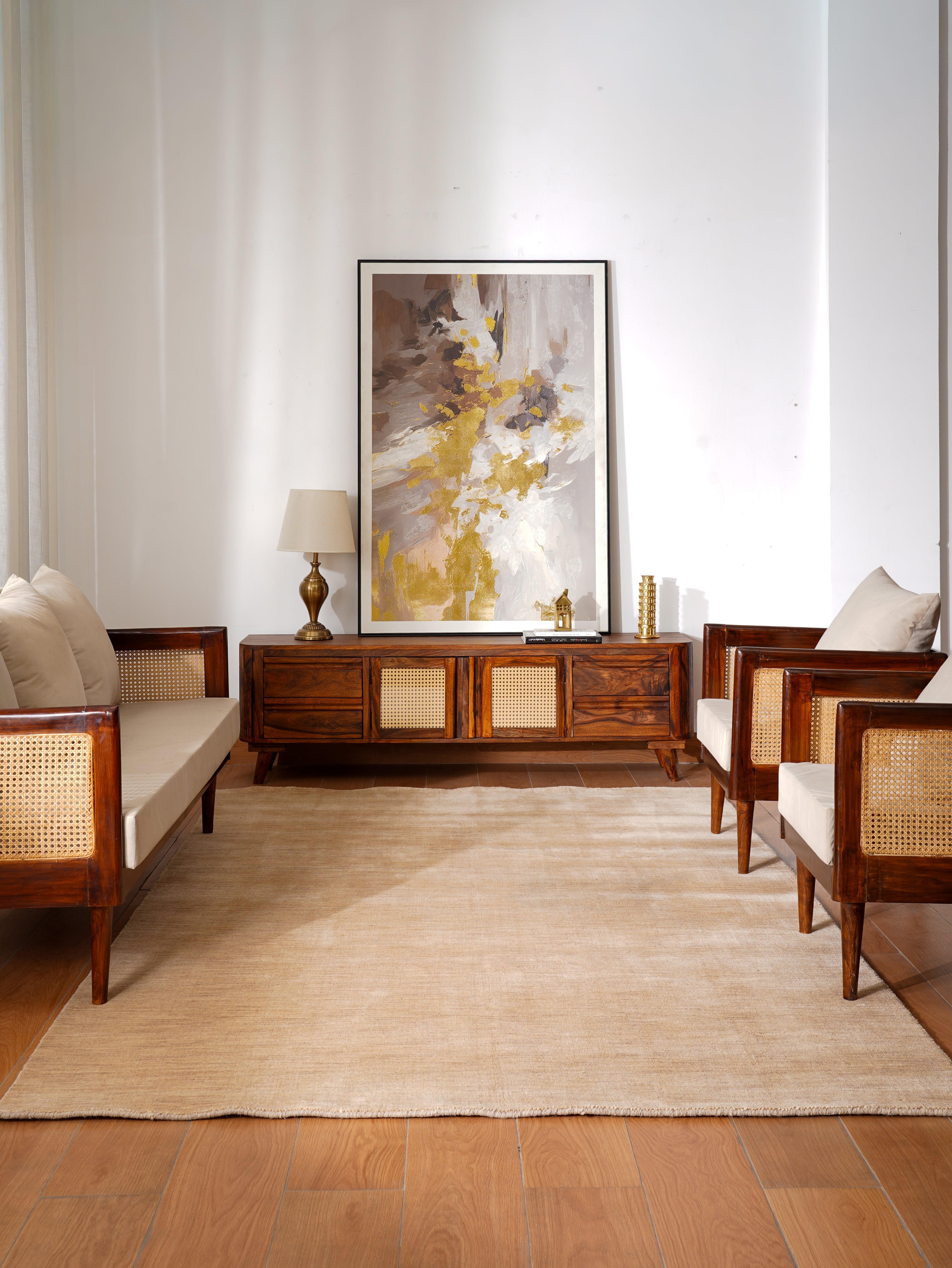 Luxury Hand-Knotted Solid Area Rug – Timeless Modern Design