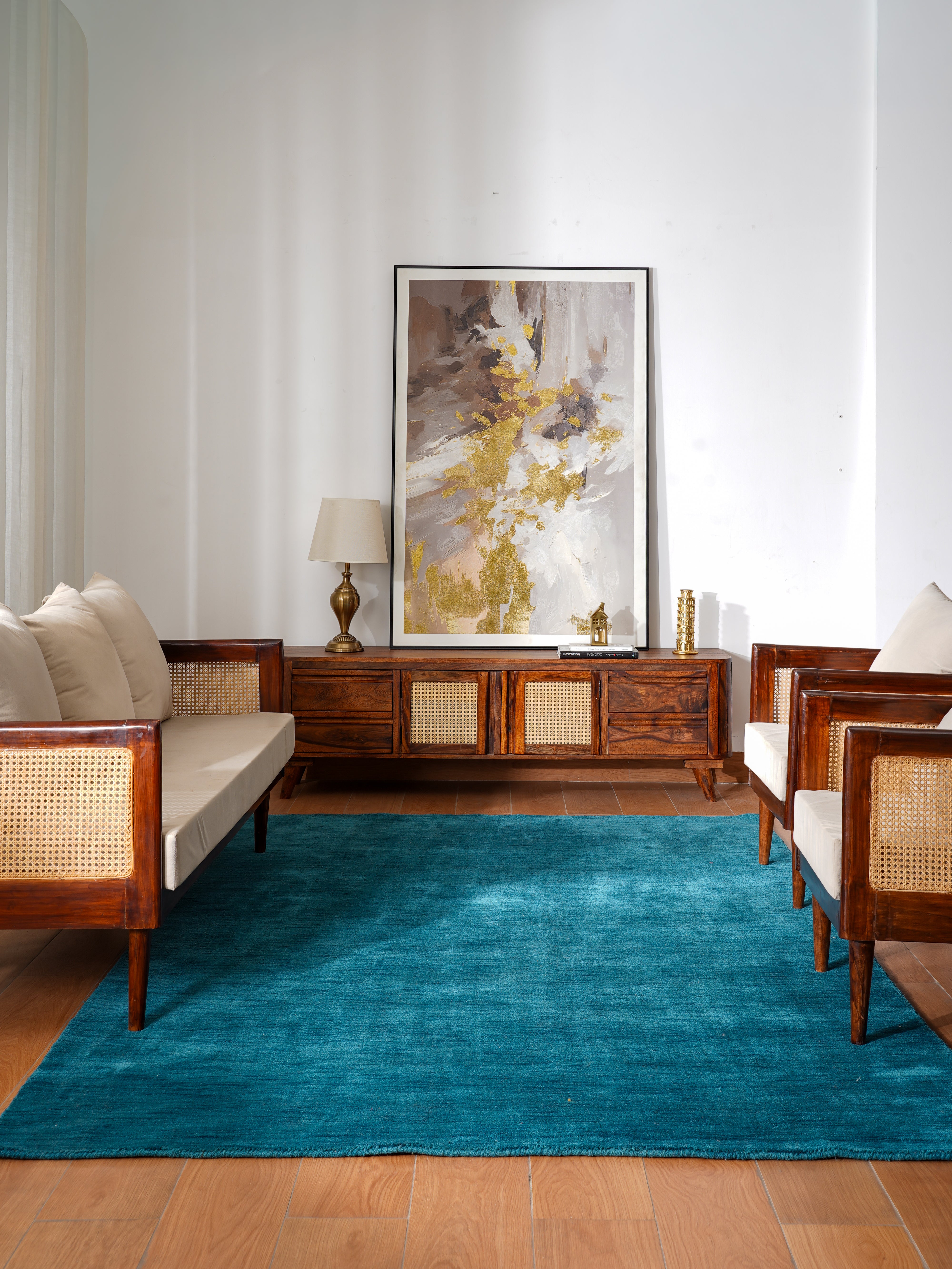 Luxury Hand-Knotted Solid Area Rug – Timeless Modern Design