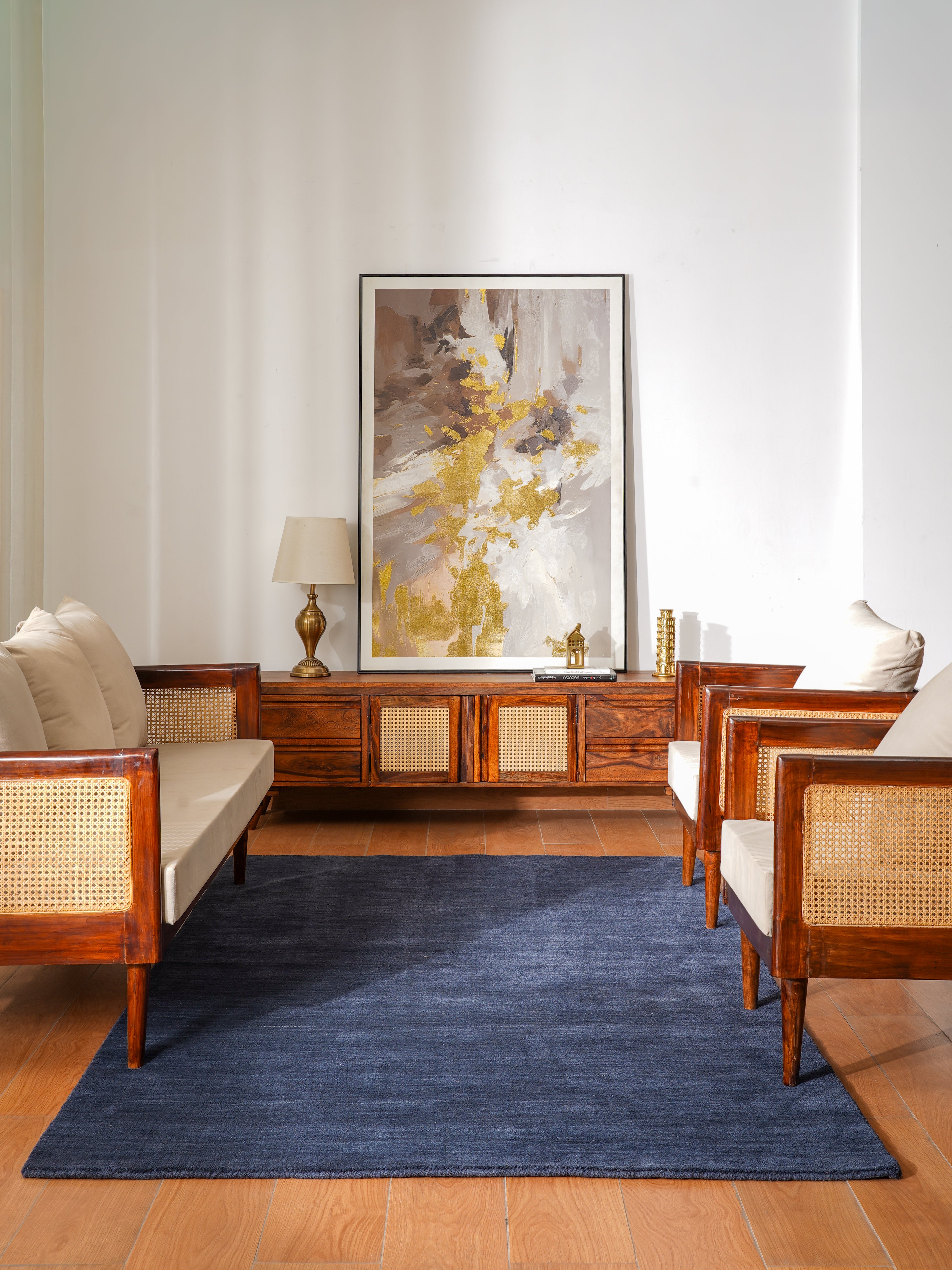 Luxury Hand-Knotted Solid Area Rug – Timeless Modern Design