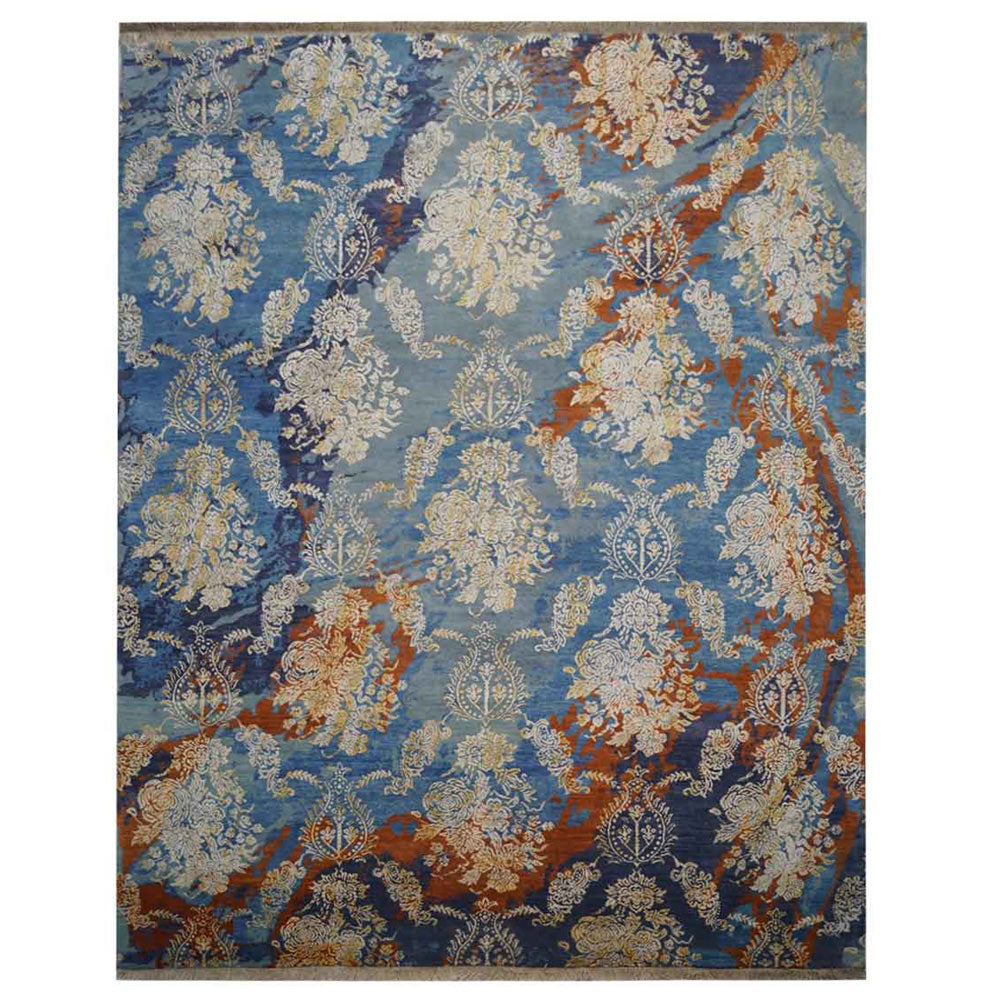 Noto Hand Knotted Persian Silk And Wool Area Rug