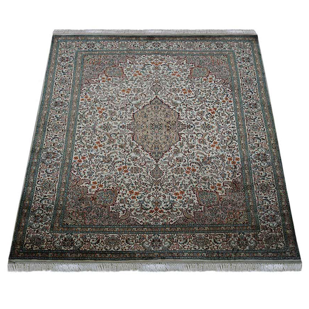 Williamsburg Hand Knotted Persian Original Silk Area Rug
