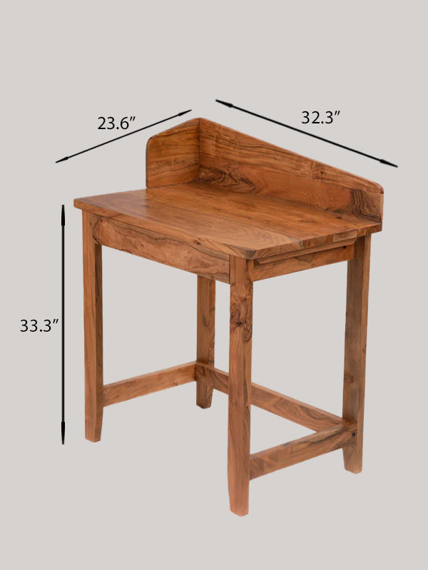 Pinnacle Solid Wood Desk - Natural