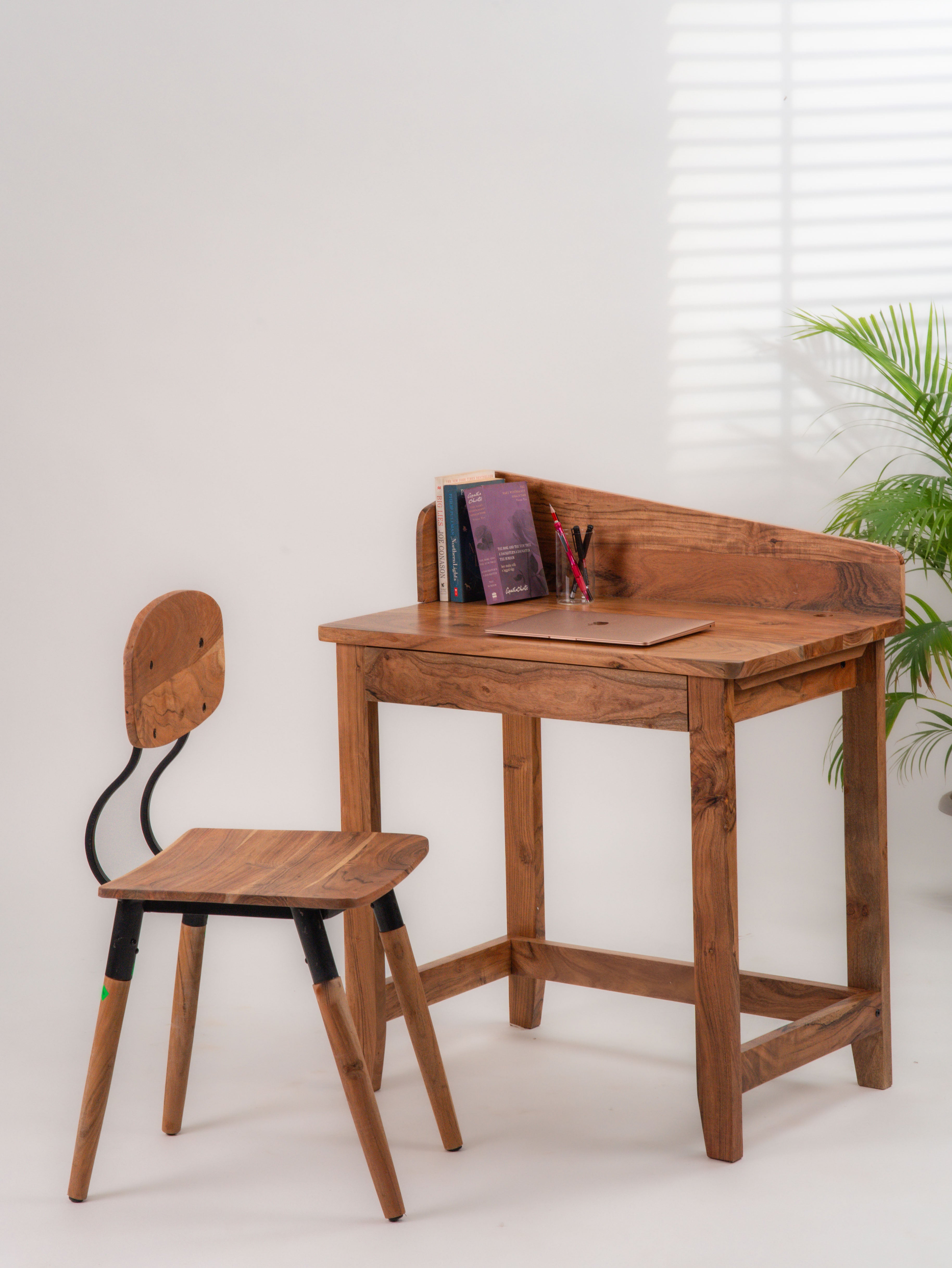 Pinnacle Solid Wood Desk - Natural