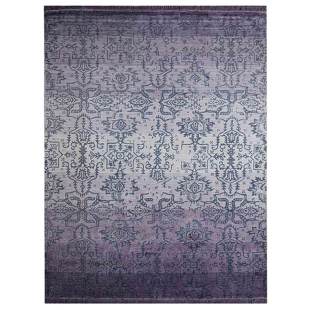 Tanay Hand Woven Printed Silk And Viscose Area Rug