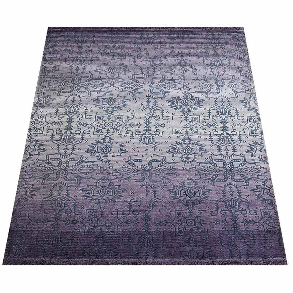 Tanay Hand Woven Printed Silk And Viscose Area Rug