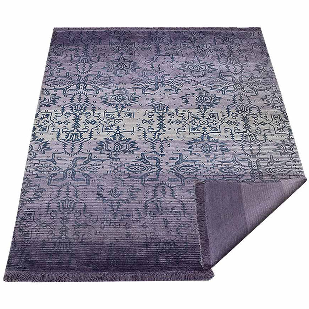 Tanay Hand Woven Printed Silk And Viscose Area Rug