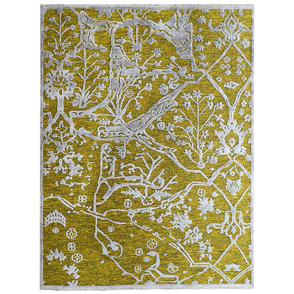 Sajan Hand Knotted Sumak Silk And Wool Area Rug