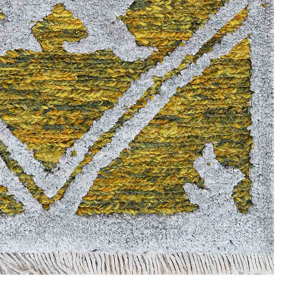 Sajan Hand Knotted Sumak Silk And Wool Area Rug