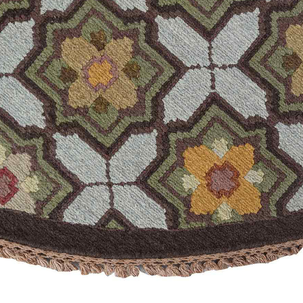 Charan Hand Knotted Sumak Wool Area Rug