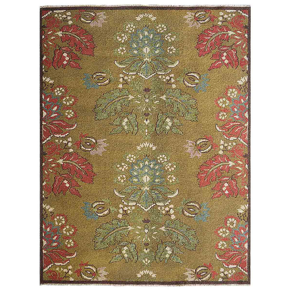 Lekh Hand Knotted Sumak Wool Area Rug