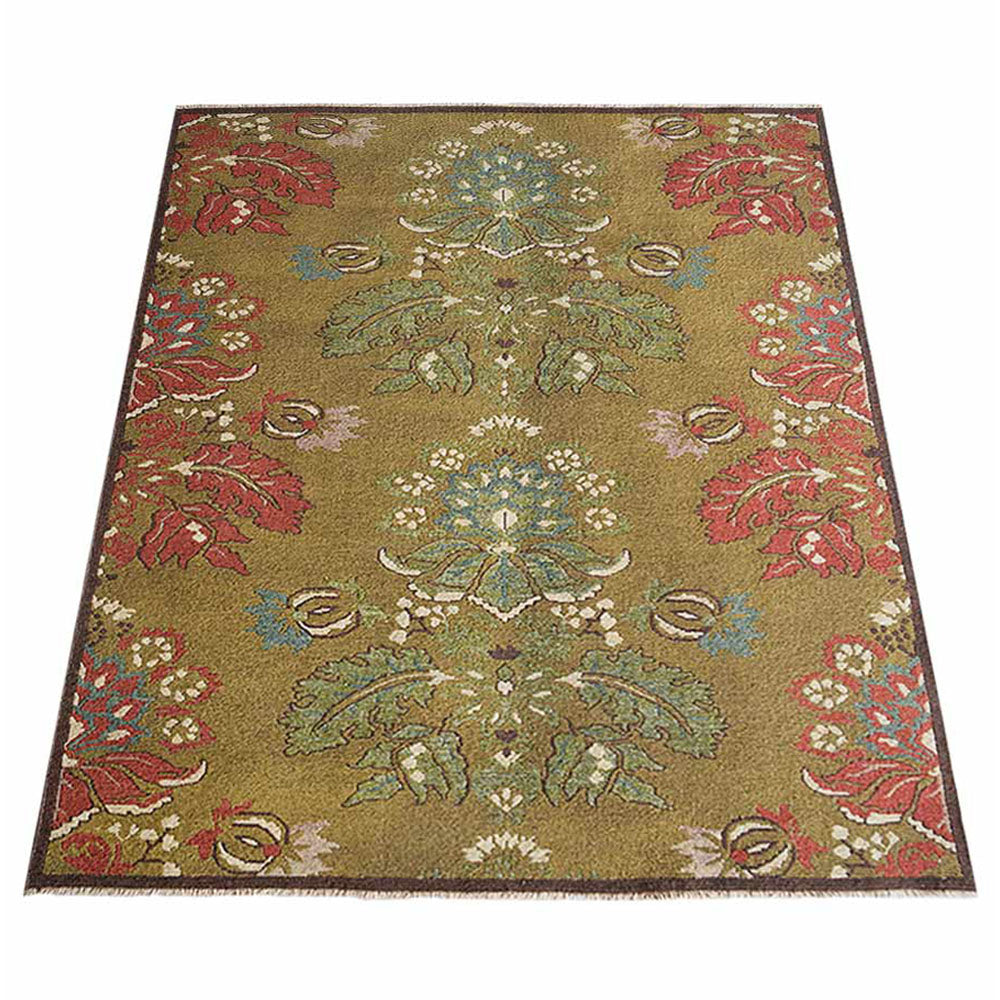 Lekh Hand Knotted Sumak Wool Area Rug