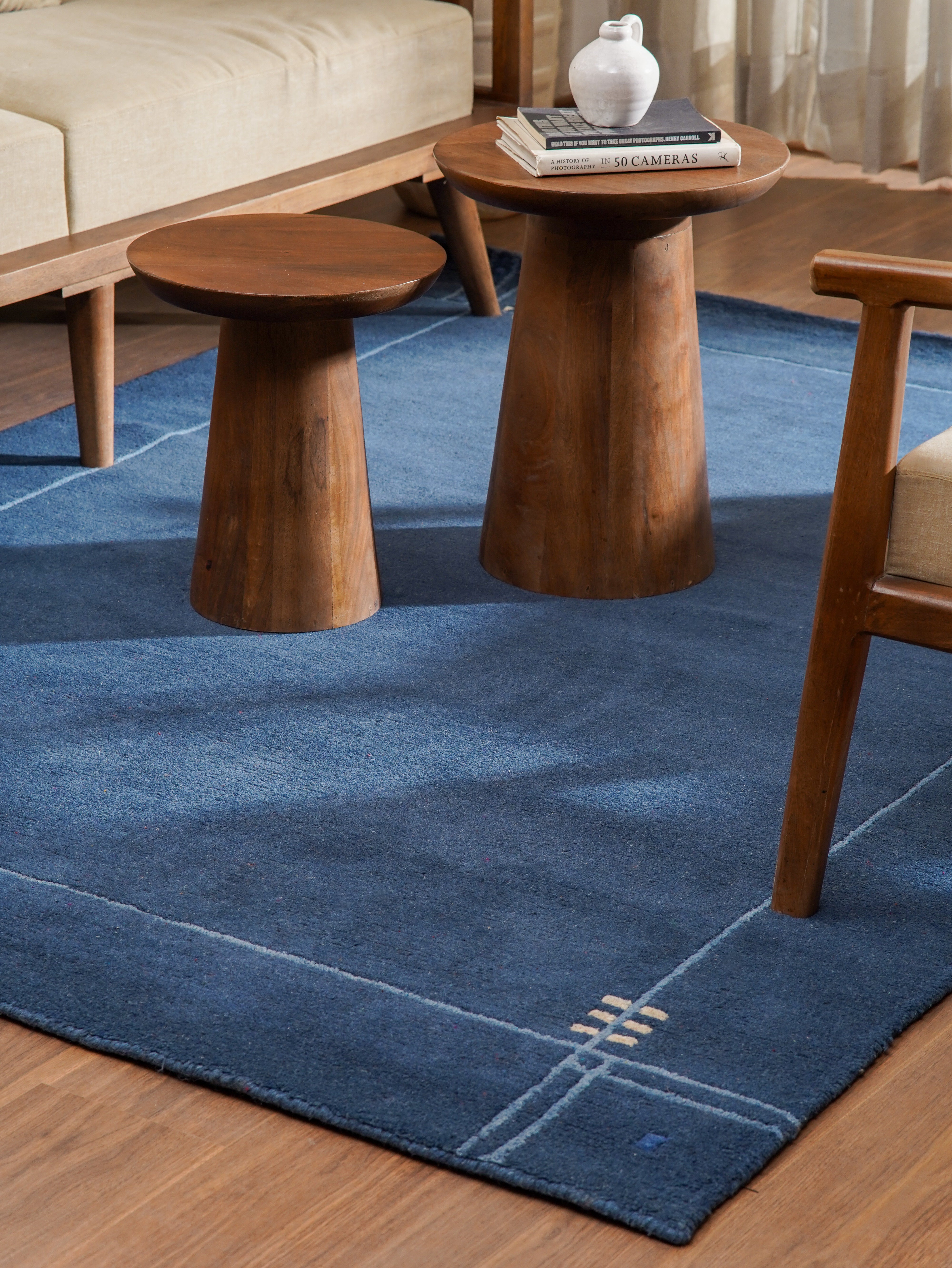 Frame Hand Knotted Tibbati Rug