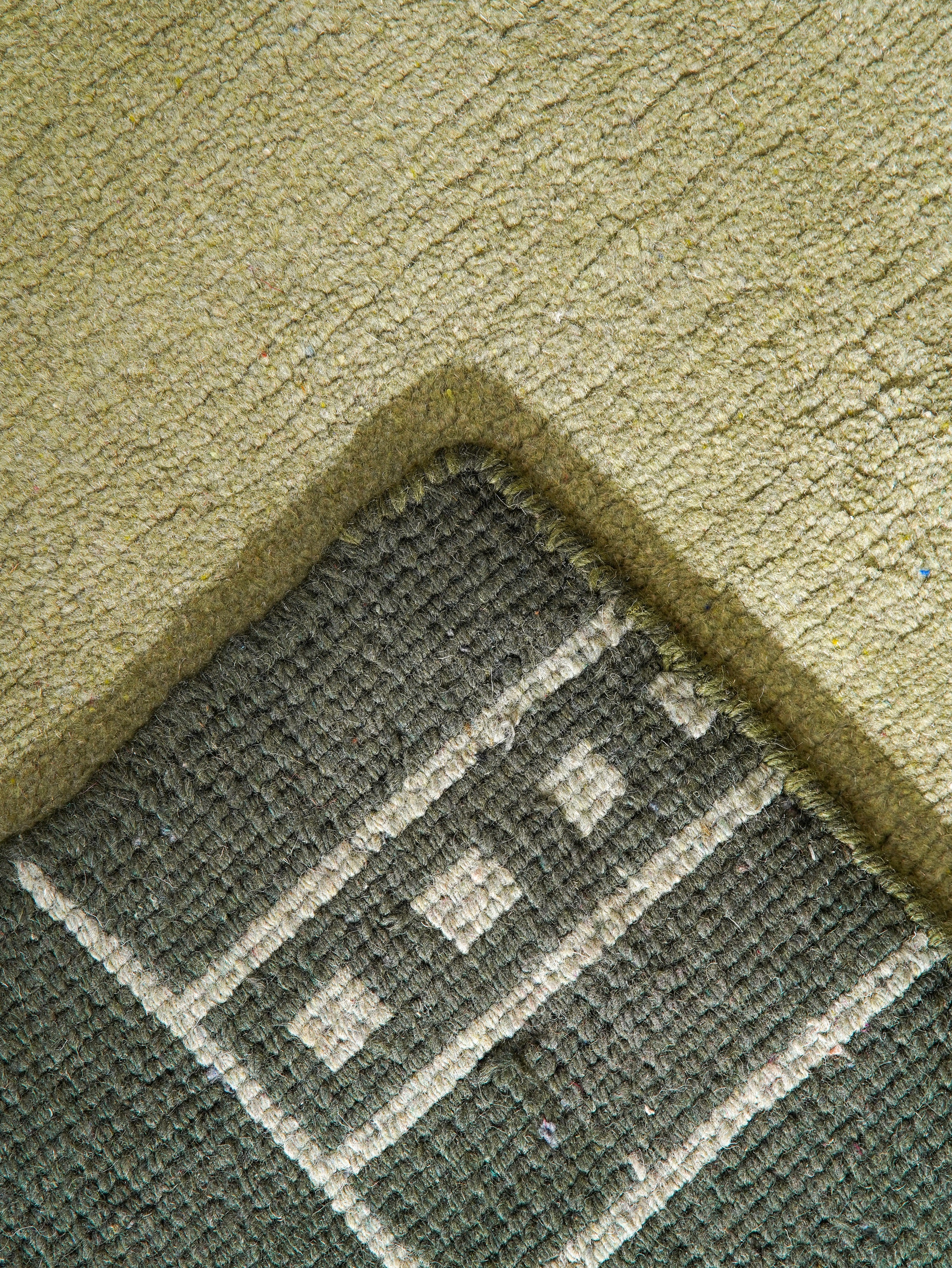 Frame Hand Knotted Tibbati Rug