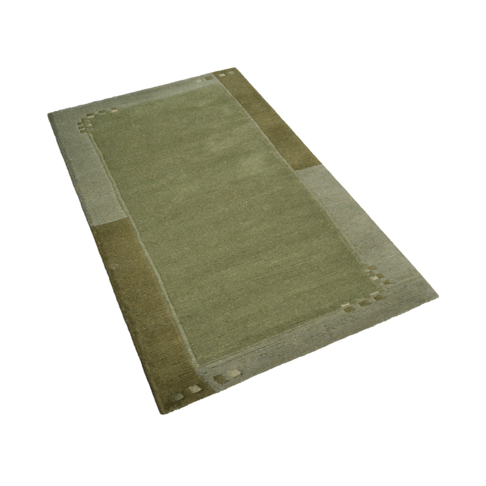 Leon Hand Knotted Tibbati Wool Area Rug